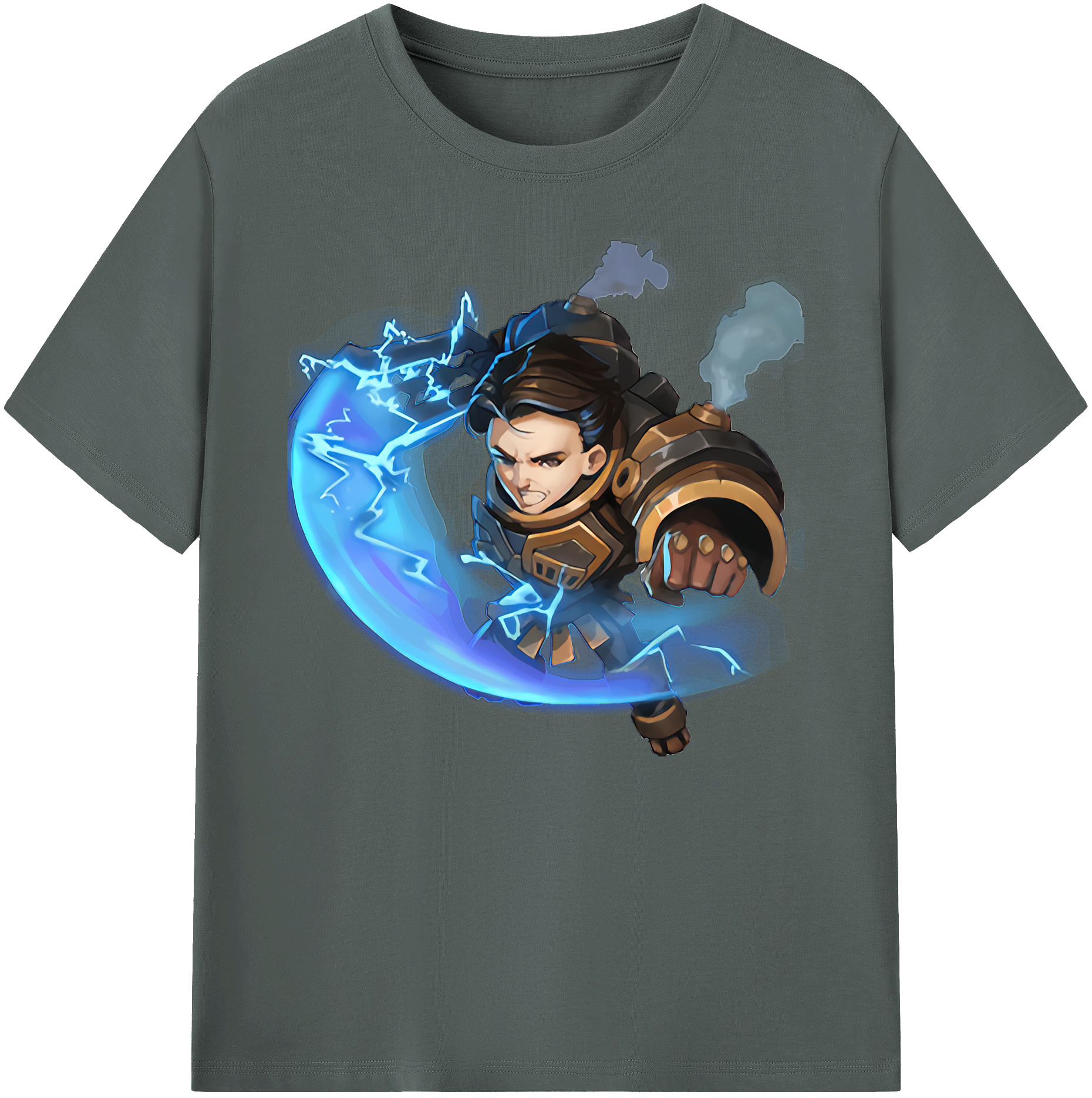 リーグ・オブ・レジェンド League of Legends LOL 綿100％ メンズ半袖Tシャツ｜肌触りやわらか＆通気性